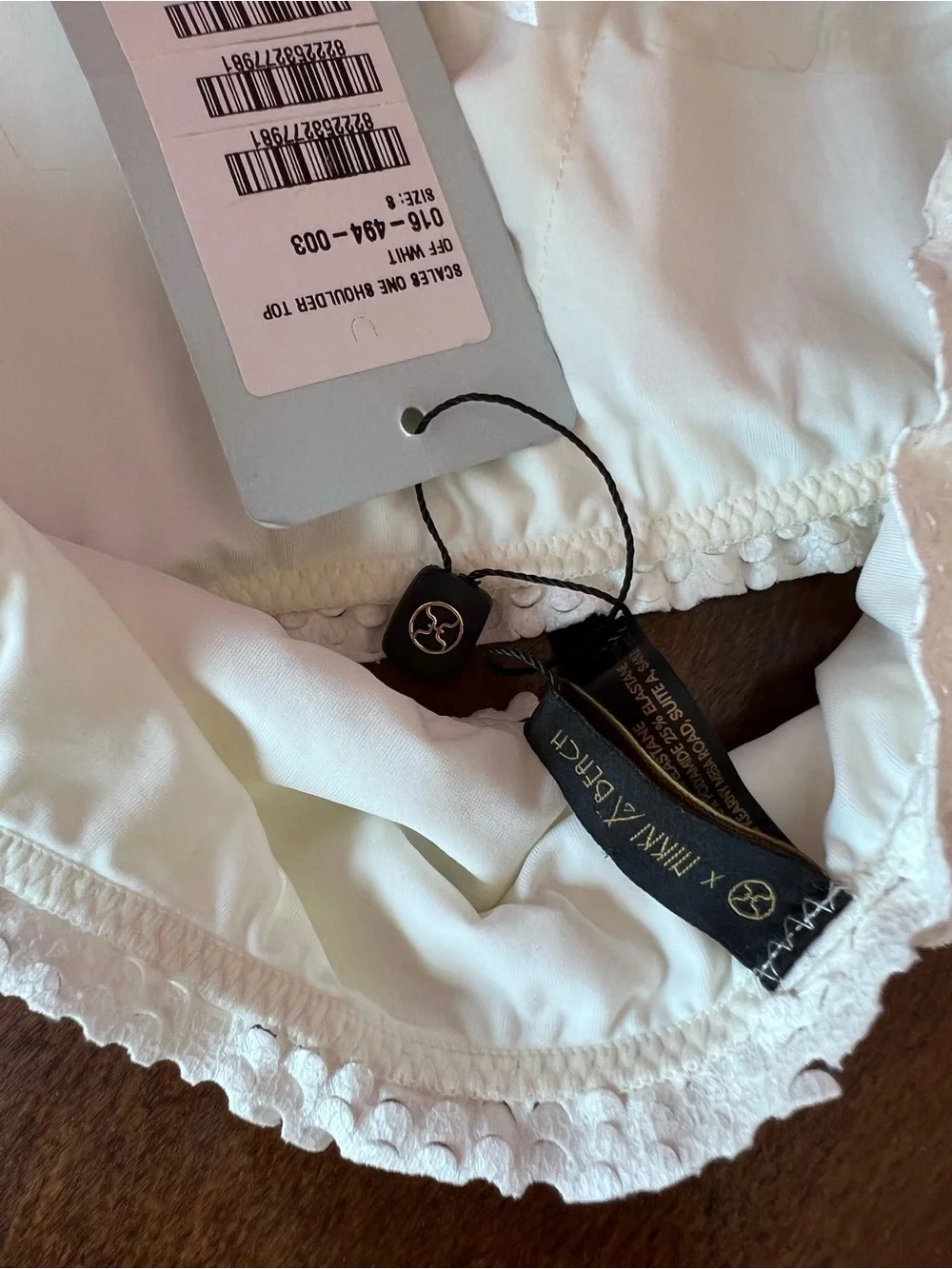NWT ViX Paula Hermanny x Nikki Beach Scales One Shoulder Bikini Top